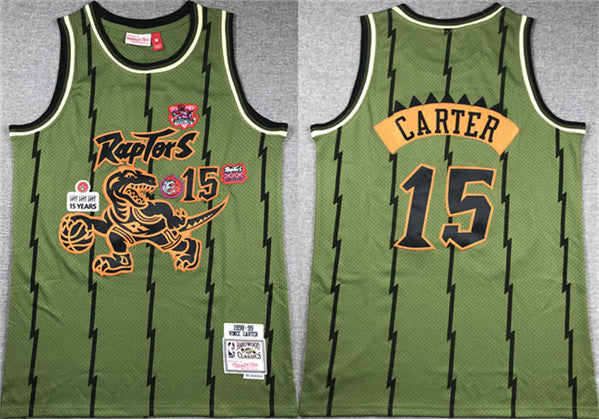 Vince Carter Toronto Raptors green Throwback jersey