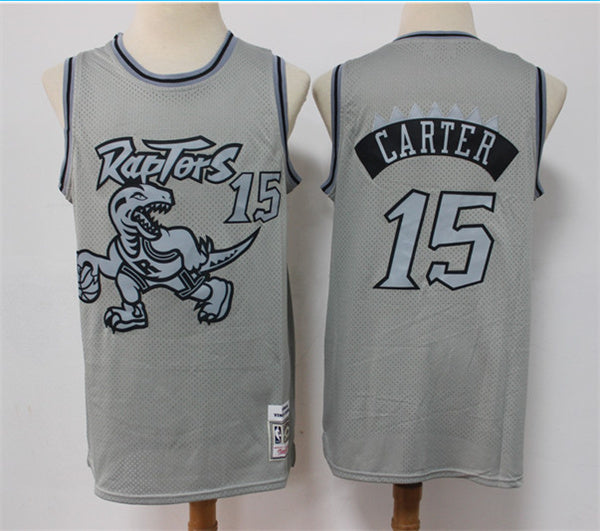 Vince Carter Toronto Raptors grey Throwback jersey