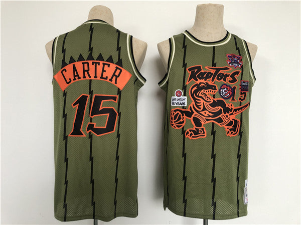Vince Carter Oilve Toronto Raptors Throwback jersey