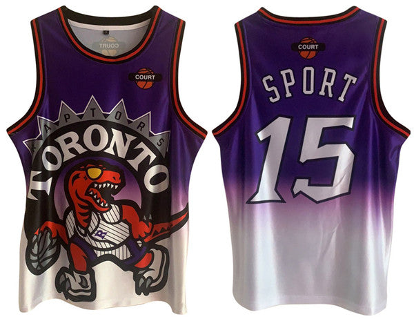 Vince Carter Toronto Raptors purple-white jersey