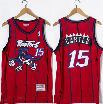 Vince Carter Toronto Raptors red Throwback jersey