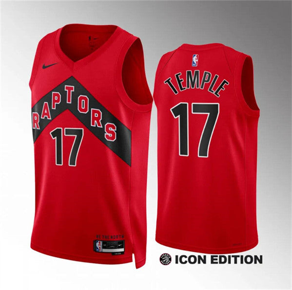 Garrett Temple Toronto Raptors red jersey