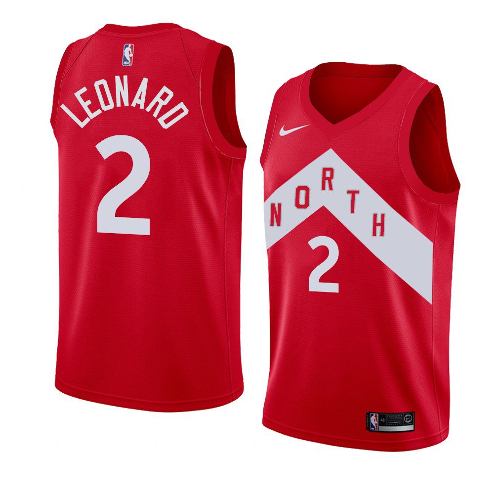 Kawhi Leonard Toronto Raptors red jersey