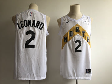 Kawhi Leonard Toronto Raptors white City Edition jersey