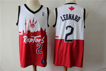 Kawhi Leonard Toronto Raptors white-red City Edition jersey