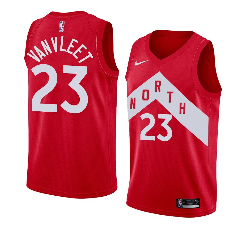 Fred Vanvleet Toronto Raptors red jersey