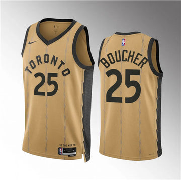 Chris Boucher Toronto Raptors gold City Edition jersey