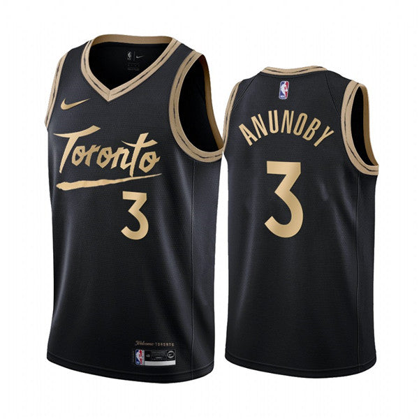 OG Anunoby Toronto Raptors black City Edition jersey