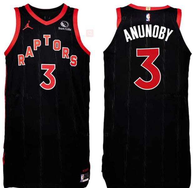 OG Anunoby Toronto Raptors black jersey