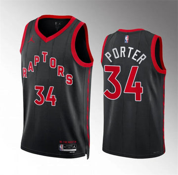 Jontay Porter Toronto Raptors black jersey