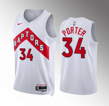 Jontay Porter Toronto Raptors white jersey