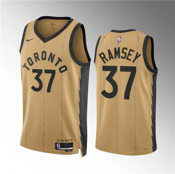 Jahmi'us Ramsey Toronto Raptors gold City Edition jersey