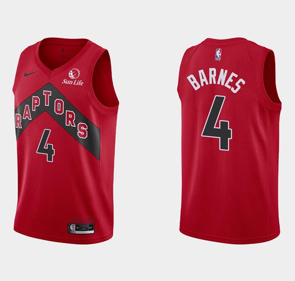 Scottie Barnes Toronto Raptors red jersey