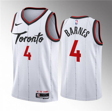 Scottie Barnes Toronto Raptors white jersey