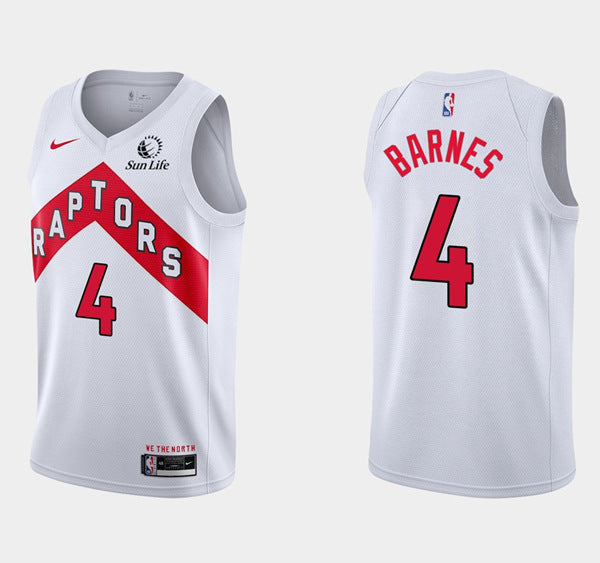 Scottie Barnes Toronto Raptors white jersey