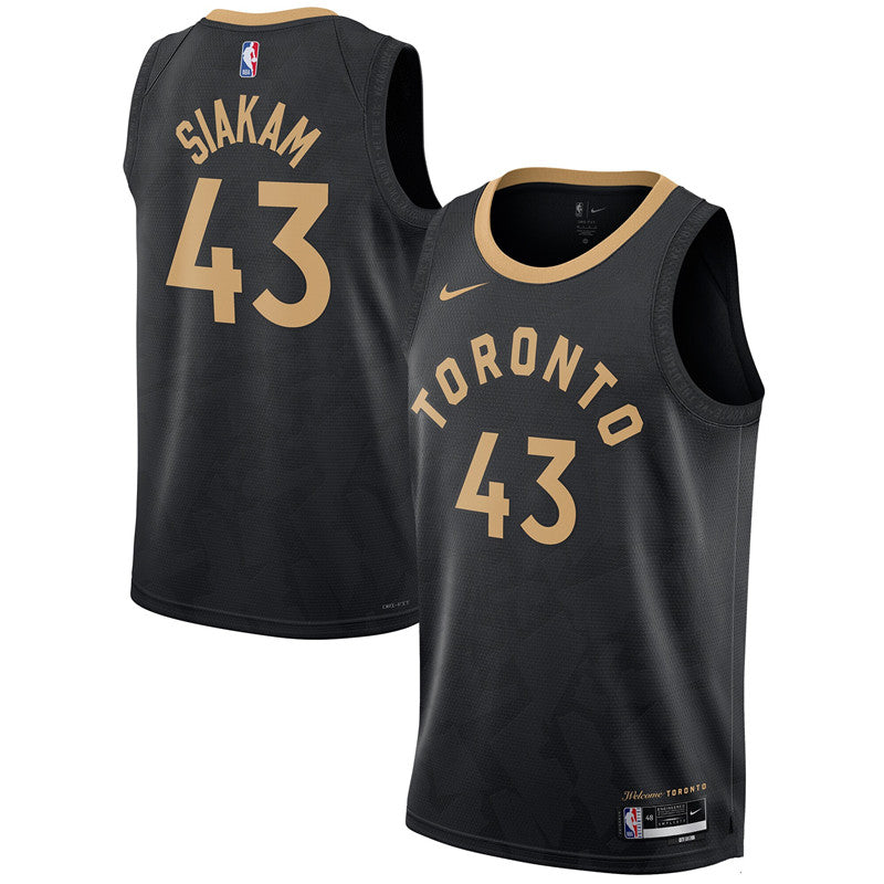 Pascal Siakam Toronto Raptors black City Edition jersey