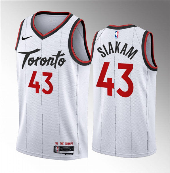 Pascal Siakam Toronto Raptors white jersey