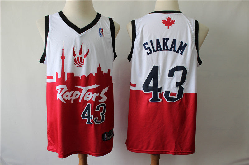 Pascal Siakam Toronto Raptors white-red City Edition jersey