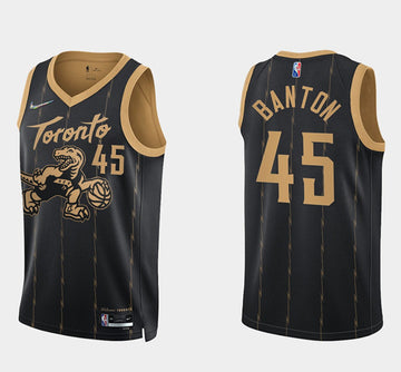 Dalano Banton Toronto Raptors black City Edition jersey