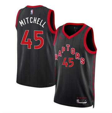 Davion Mitchell Toronto Raptors black jersey