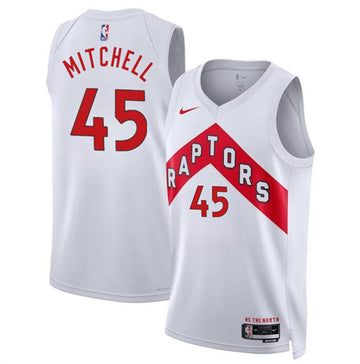 Davion Mitchell Toronto Raptors white jersey