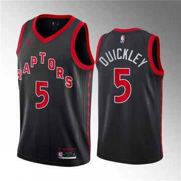 Immanuel Quickley Toronto Raptors black jersey