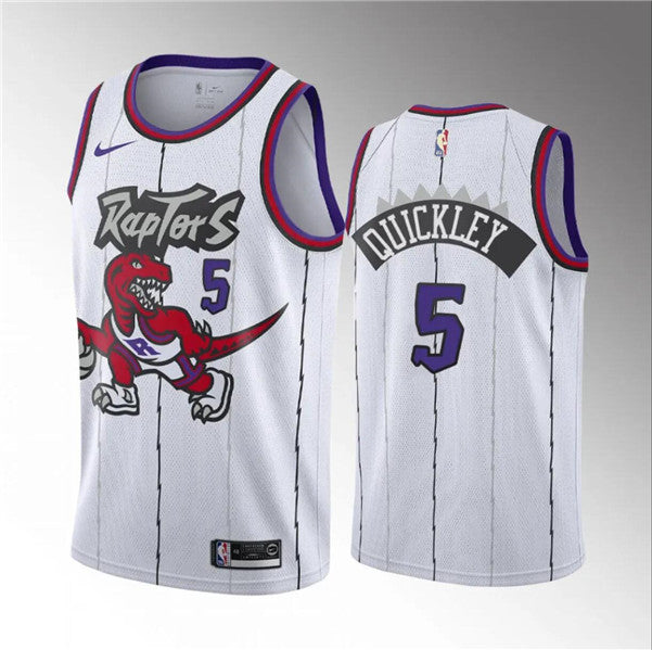 Immanuel Quickley Toronto Raptors white Classic jersey