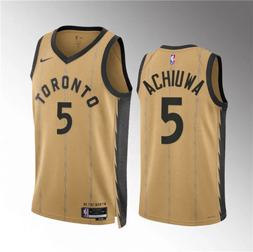 Precious Achiuwa Toronto Raptors gold City Edition jersey