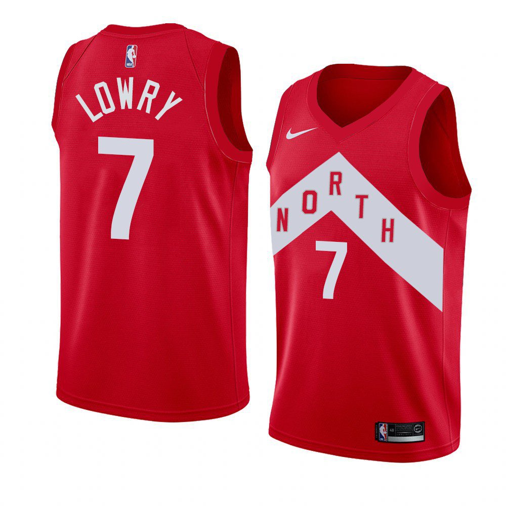 Kyle Lowry Toronto Raptors red jersey