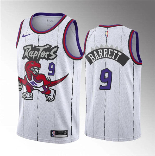 RJ Toronto Raptors white Classic jersey