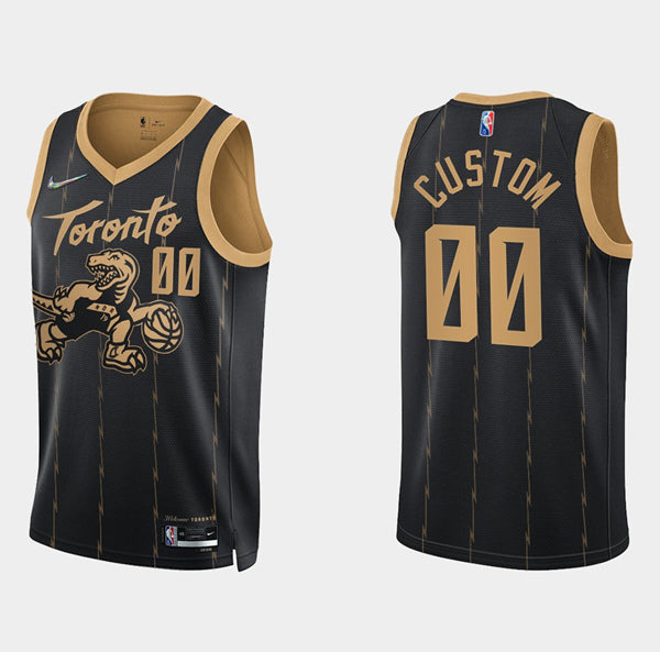 Custom Toronto Raptors black City Edition jersey