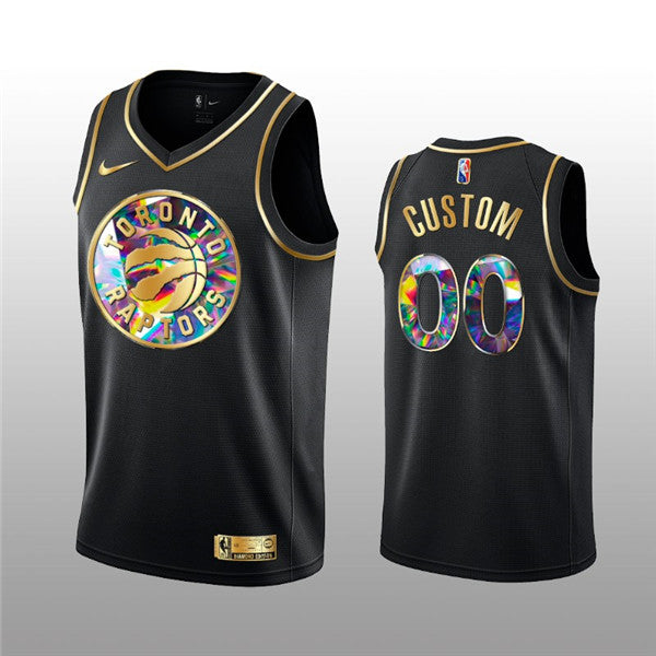 Custom Toronto Raptors black jersey