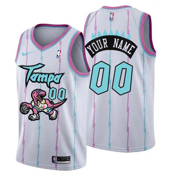 Custom Toronto Raptors white jersey