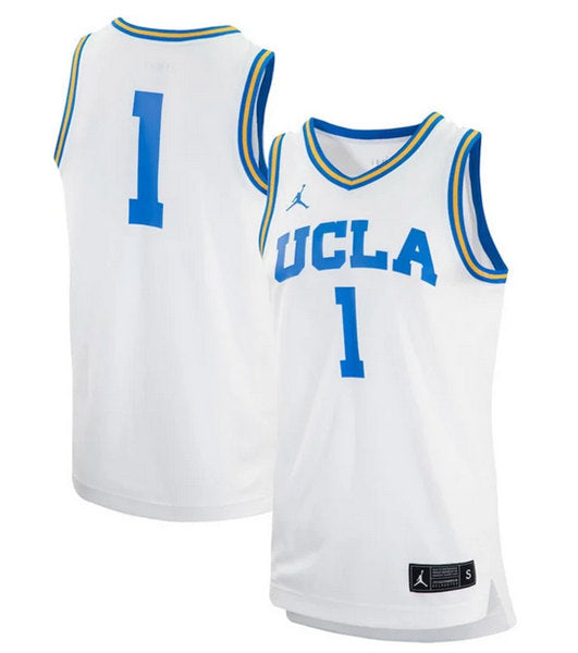 Custom UCLA Bruins white jersey