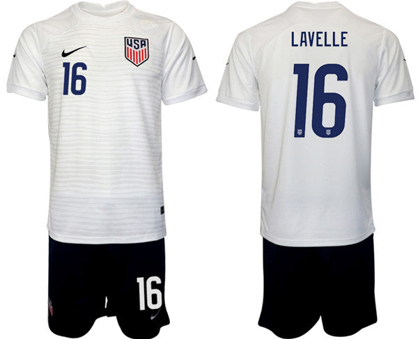 Lavelle USMNT white Home jersey
