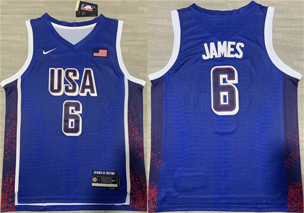 LeBron James USA Basketball navy jersey