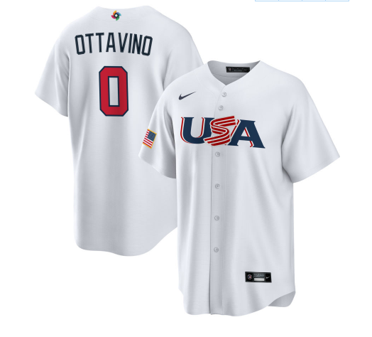 Adam Ottavino USA Baseball white Classic jersey