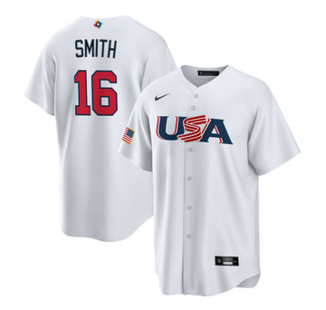 Will Smith USA Baseball white Classic jersey