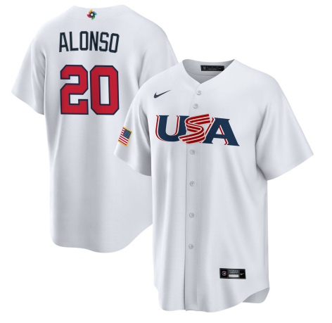 Pete Alonso USA Baseball white Replica jersey