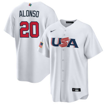 Pete Alonso USA Baseball white Replica jersey