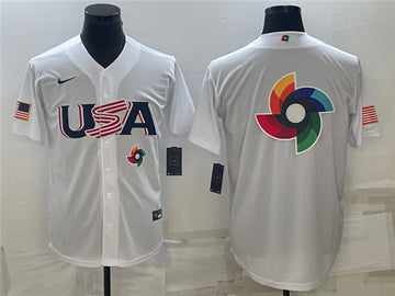 USA Baseball white Classic jersey