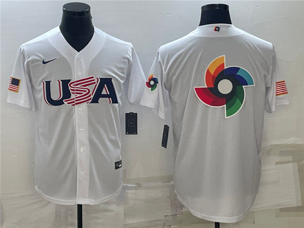 USA Baseball white Classic jersey