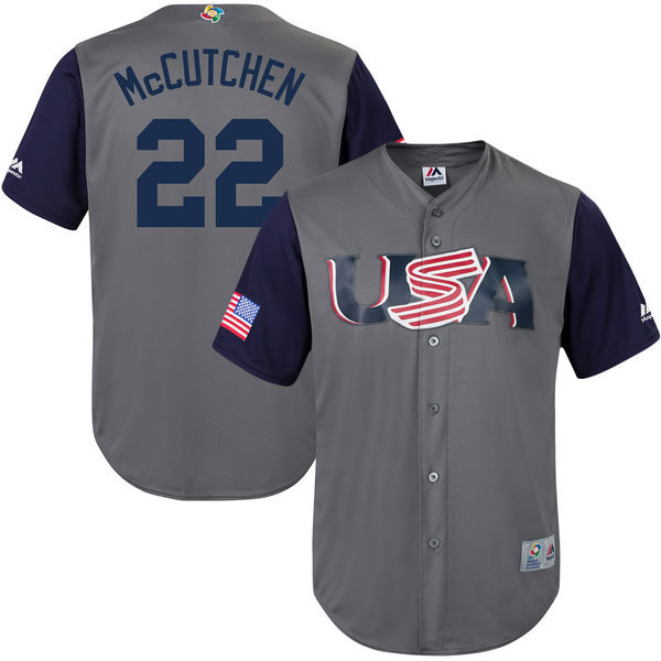 Andrew McCutchen USA Baseball gray Classic jersey