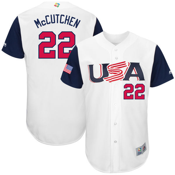Andrew McCutchen USA Baseball white Classic jersey