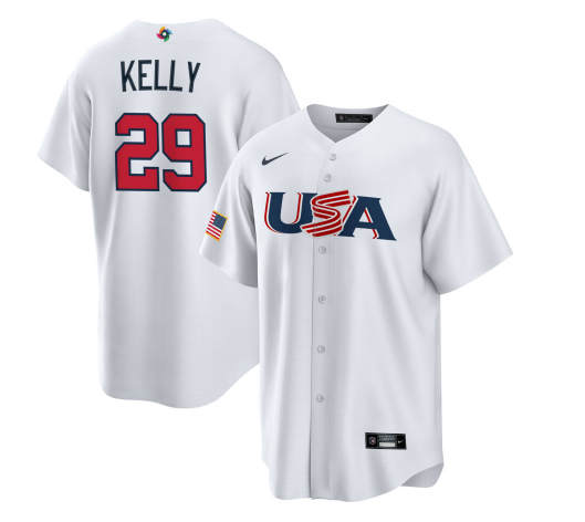 Joe USA Baseball white Classic jersey