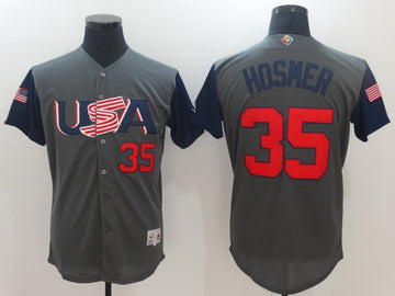 Eric Hosmer USA Baseball gray Classic jersey