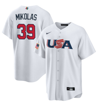 Miles Mikolas USA Baseball white Classic jersey