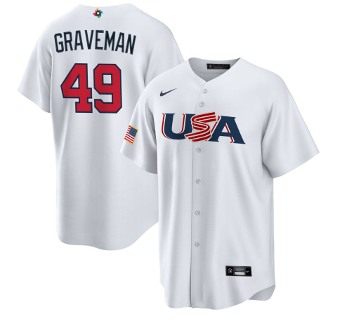 Kendall Graveman USA Baseball white Classic jersey