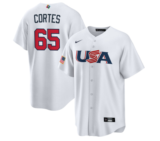Nestor Cortes Jr USA Baseball white Classic jersey
