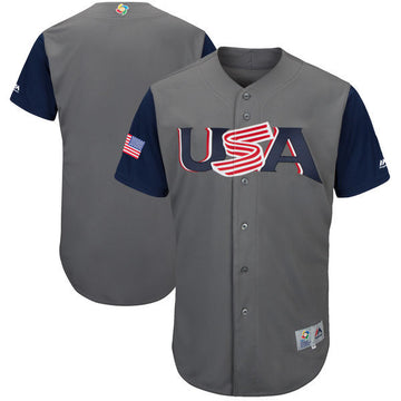 Majestic USA Baseball gray Classic jersey